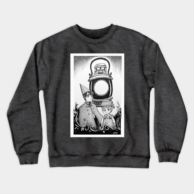 The Call of the Lantern Crewneck Sweatshirt by Elisa_Arts